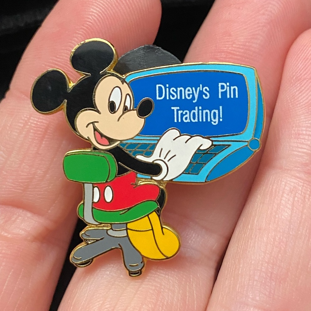 Disney’s pin trading early 2000’s computer programmer Mickey Mouse pin